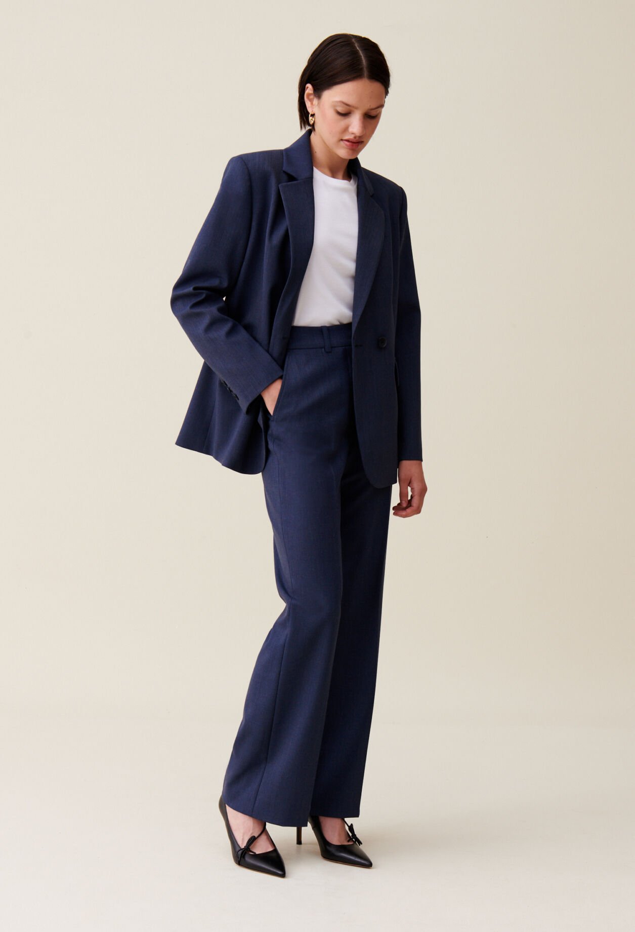 Navy double breasted blazer for women Claudie Pierlot