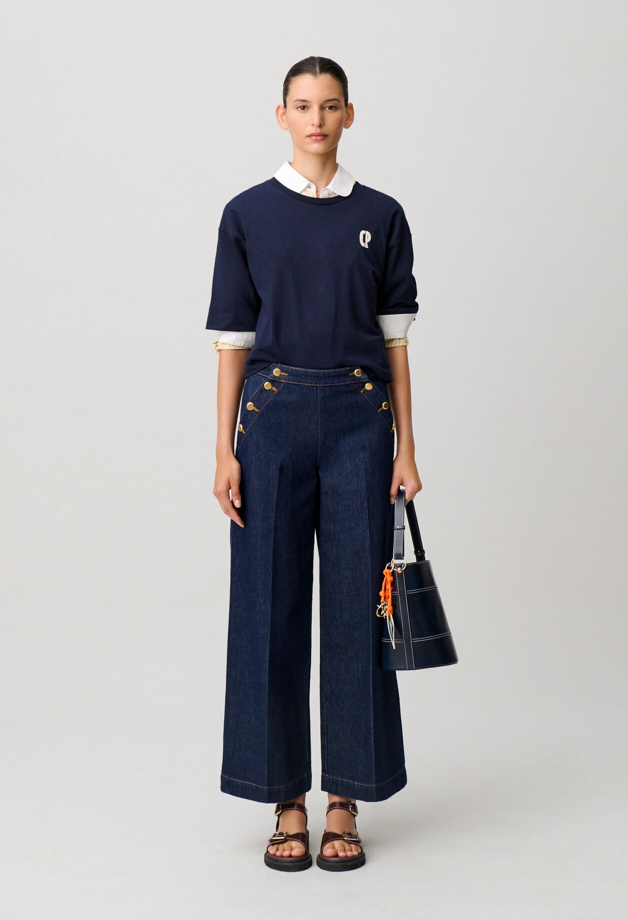 Wide-Leg Sailor Jeans