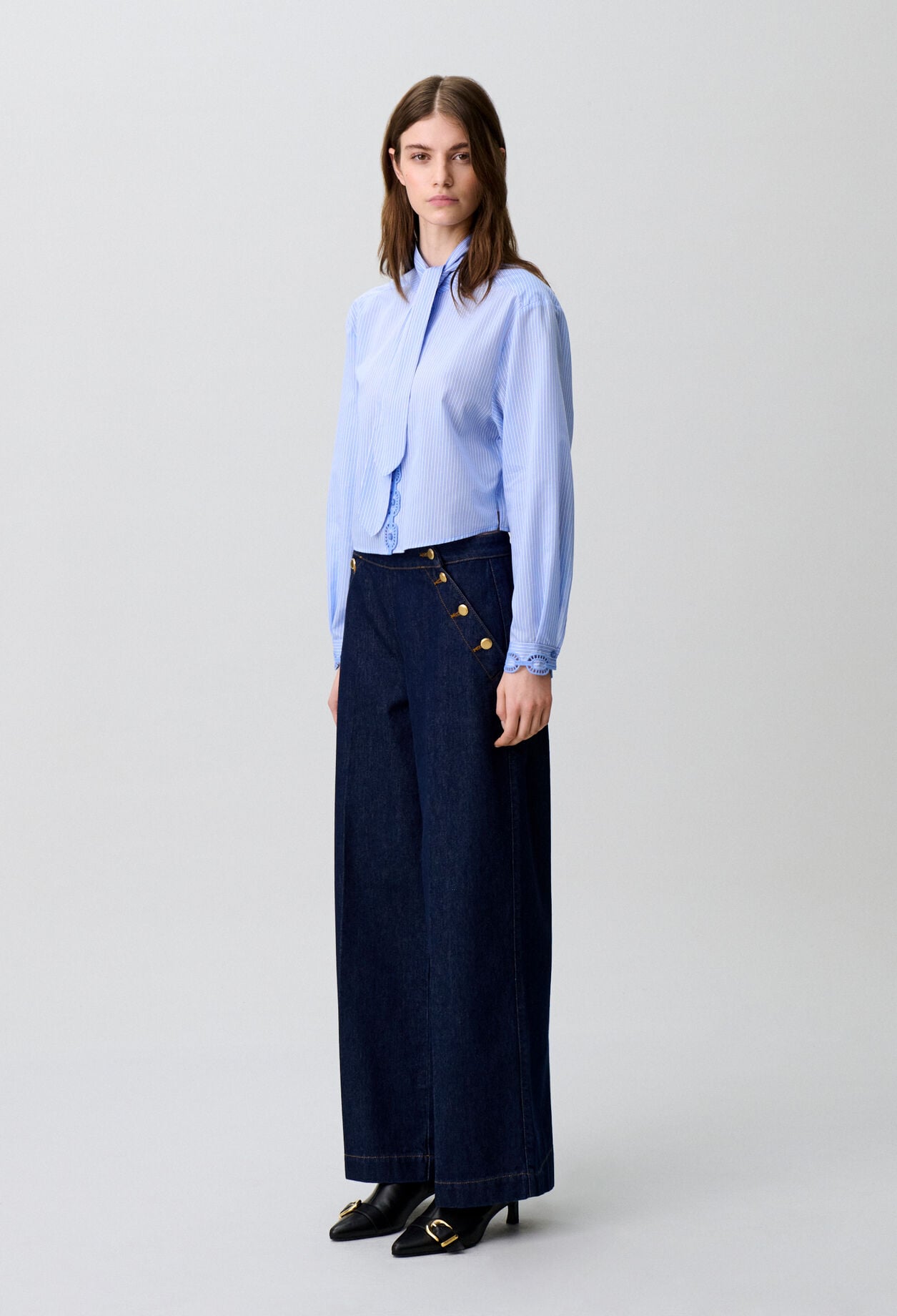 Wide-Leg Sailor Jeans