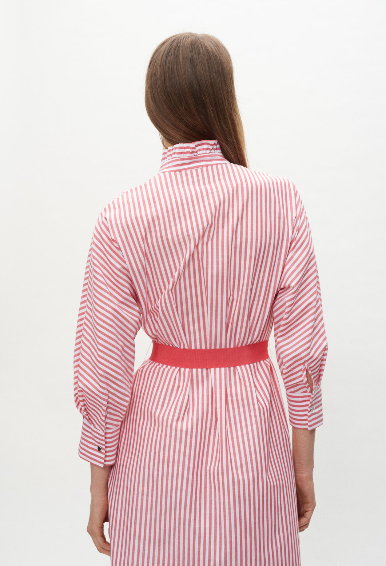 Belted shirt dress