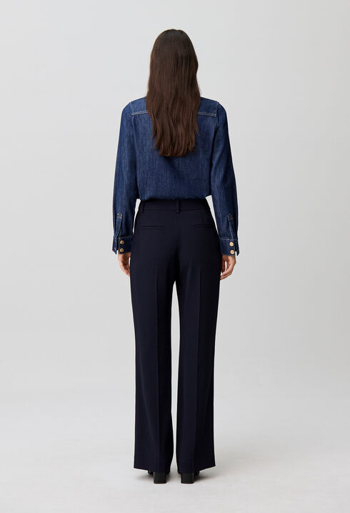 Tailored Straight-Leg Trousers