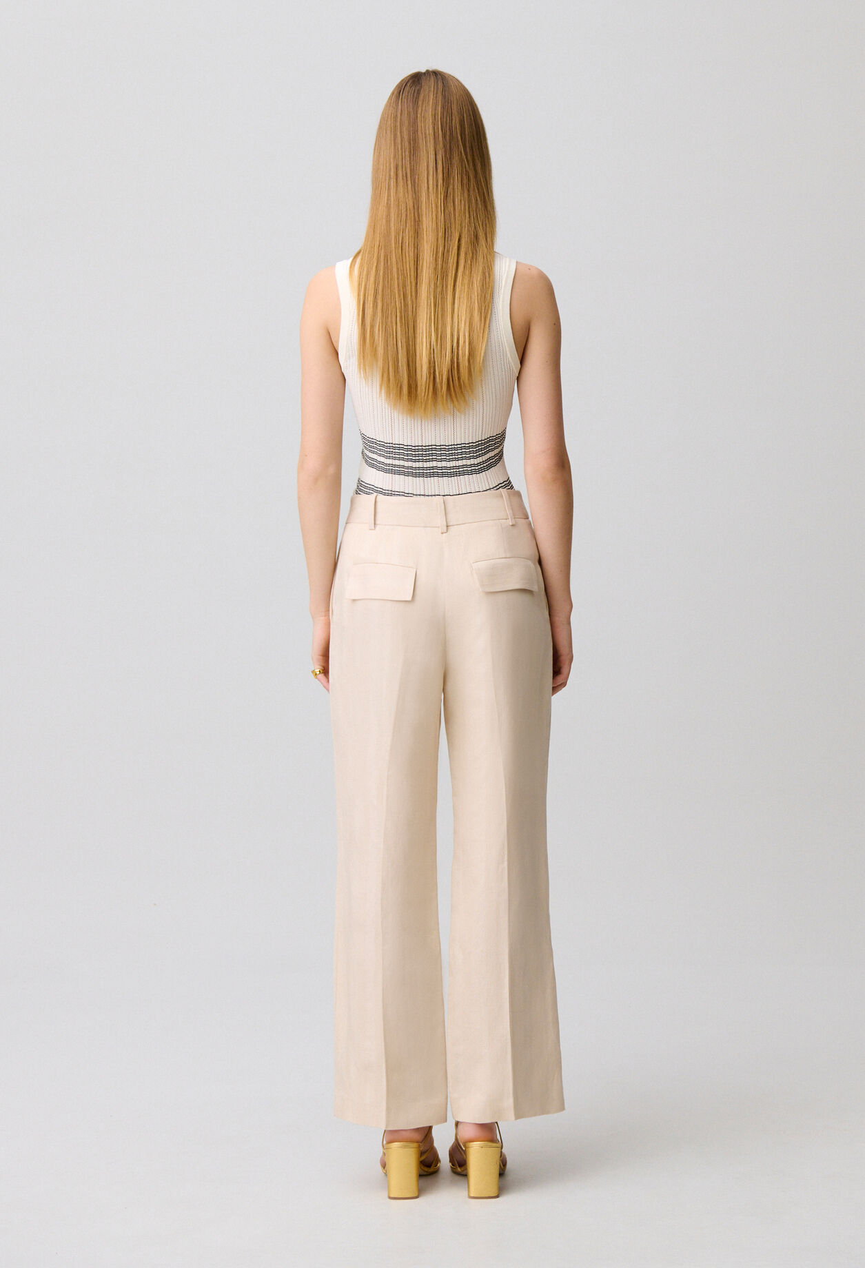 Flowy linen trousers
