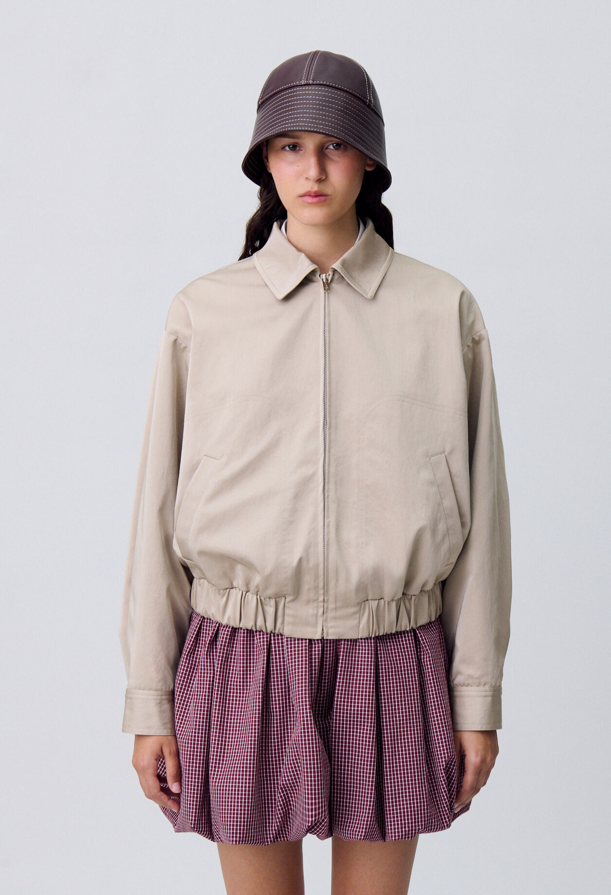 Oversized zip-up jacket