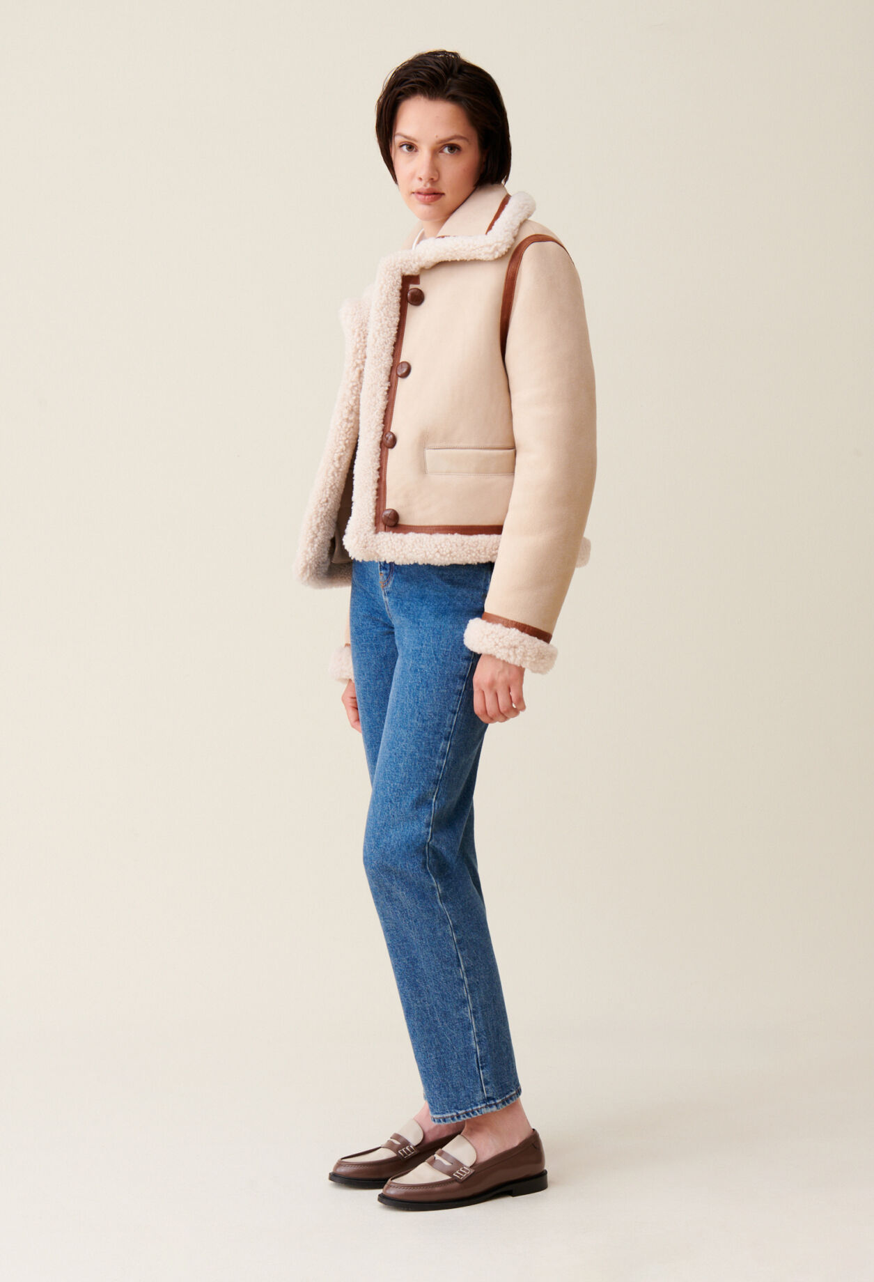 Claudie pierlot shearling coat online