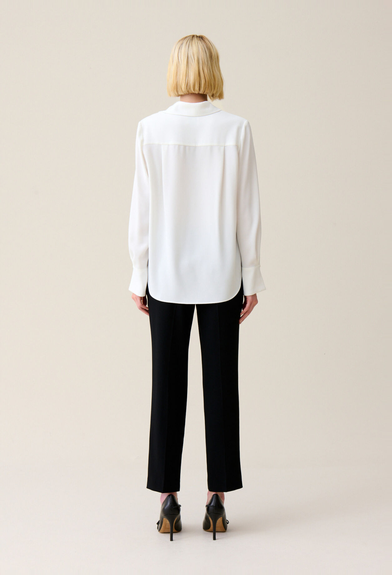 Ecru flowing blouse