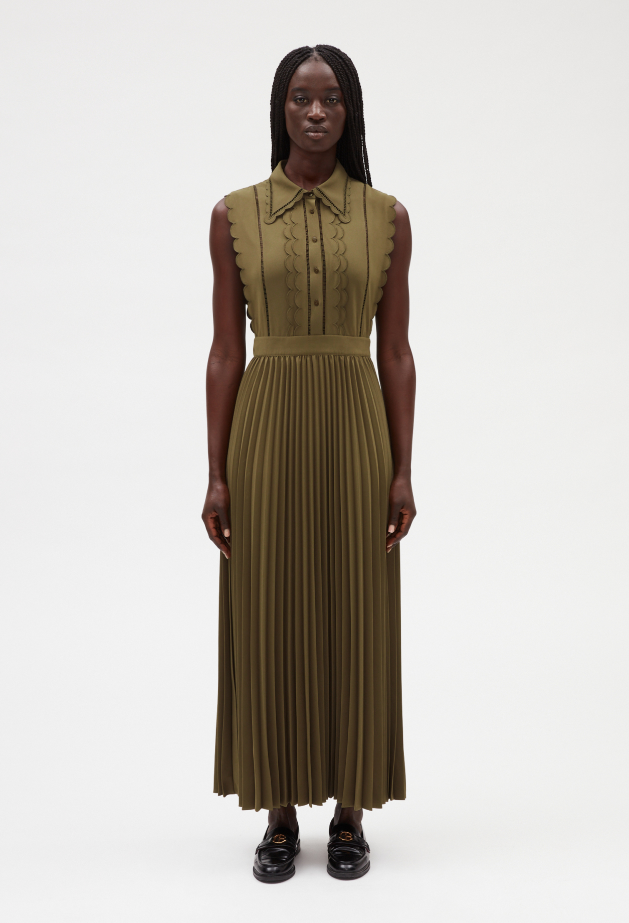 Long khaki dress for women | Claudie Pierlot