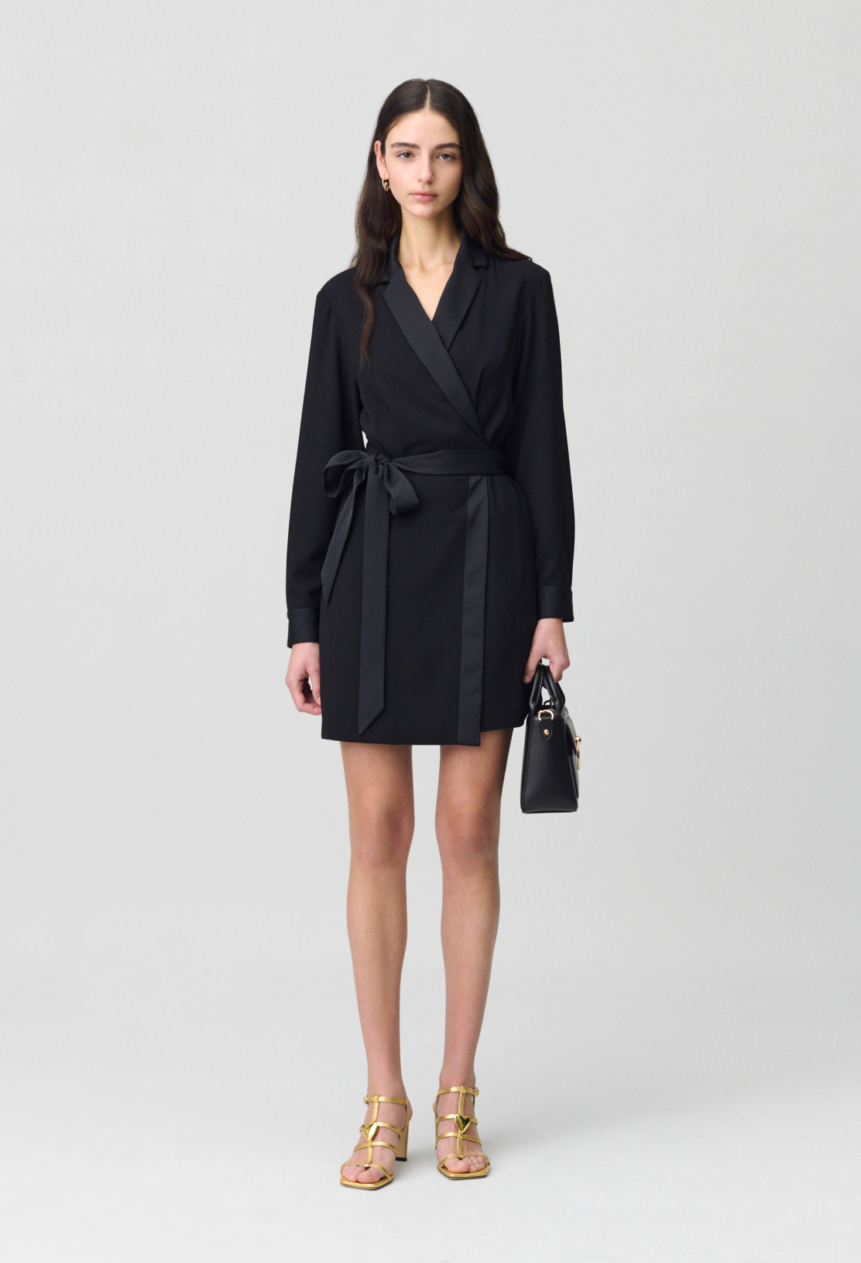 Wrap Dress with Lapel Collar for women | Claudie Pierlot