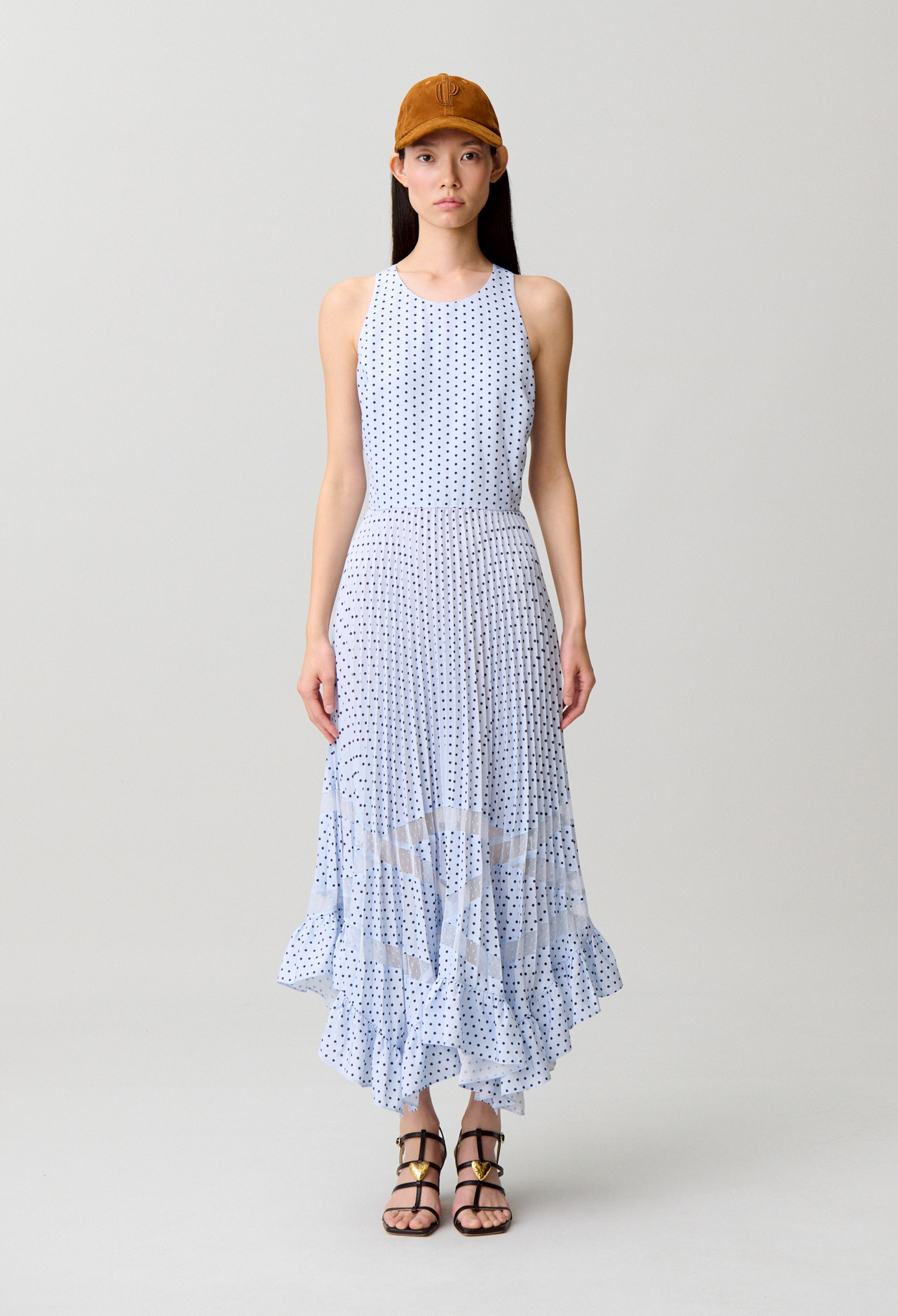 Polka dot midi dress for women | Claudie Pierlot